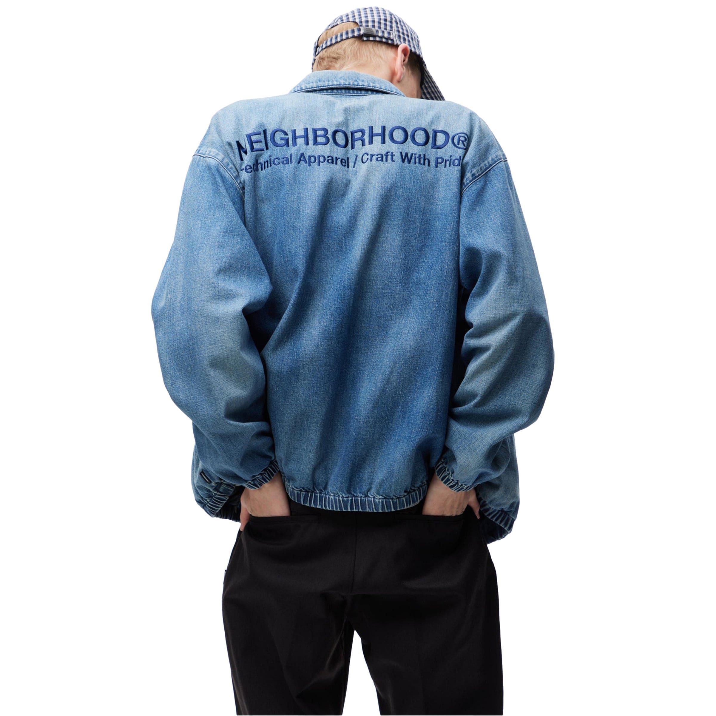 WASHED DENIM ZIP WORK JACKET Male Product Image