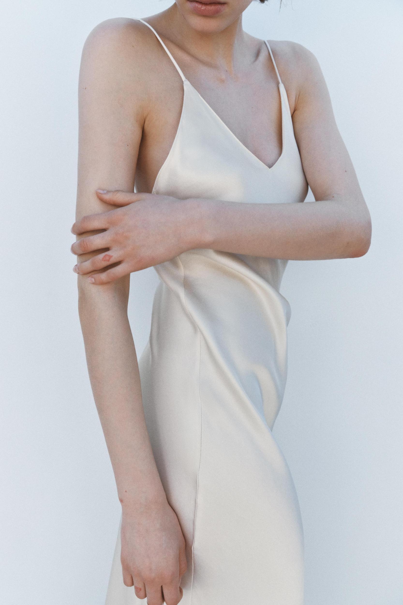 LIMITED EDITION SATIN MIDI DRESS Product Image