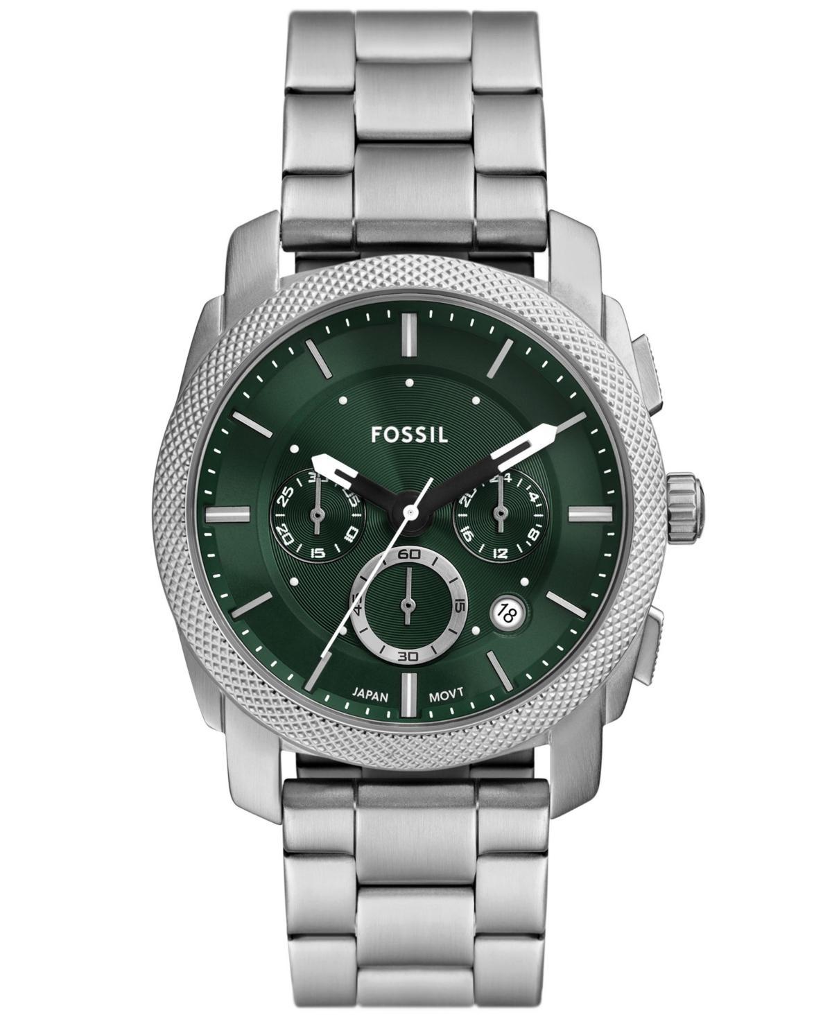 Fossil Mens Machine Quartz Chronograph Stainless Steel Bracelet Watch Product Image