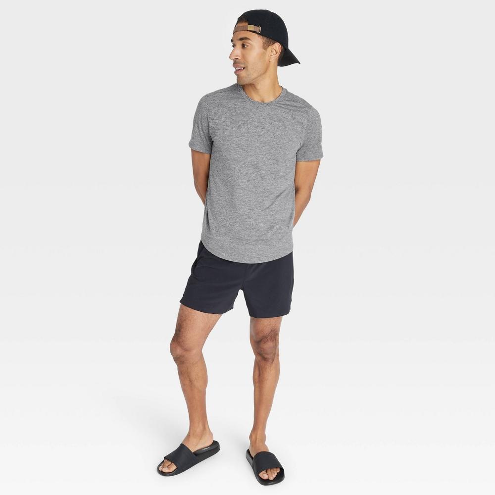 Mens Short Sleeve Soft Stretch T-Shirt - All In Motion Heathered M Product Image