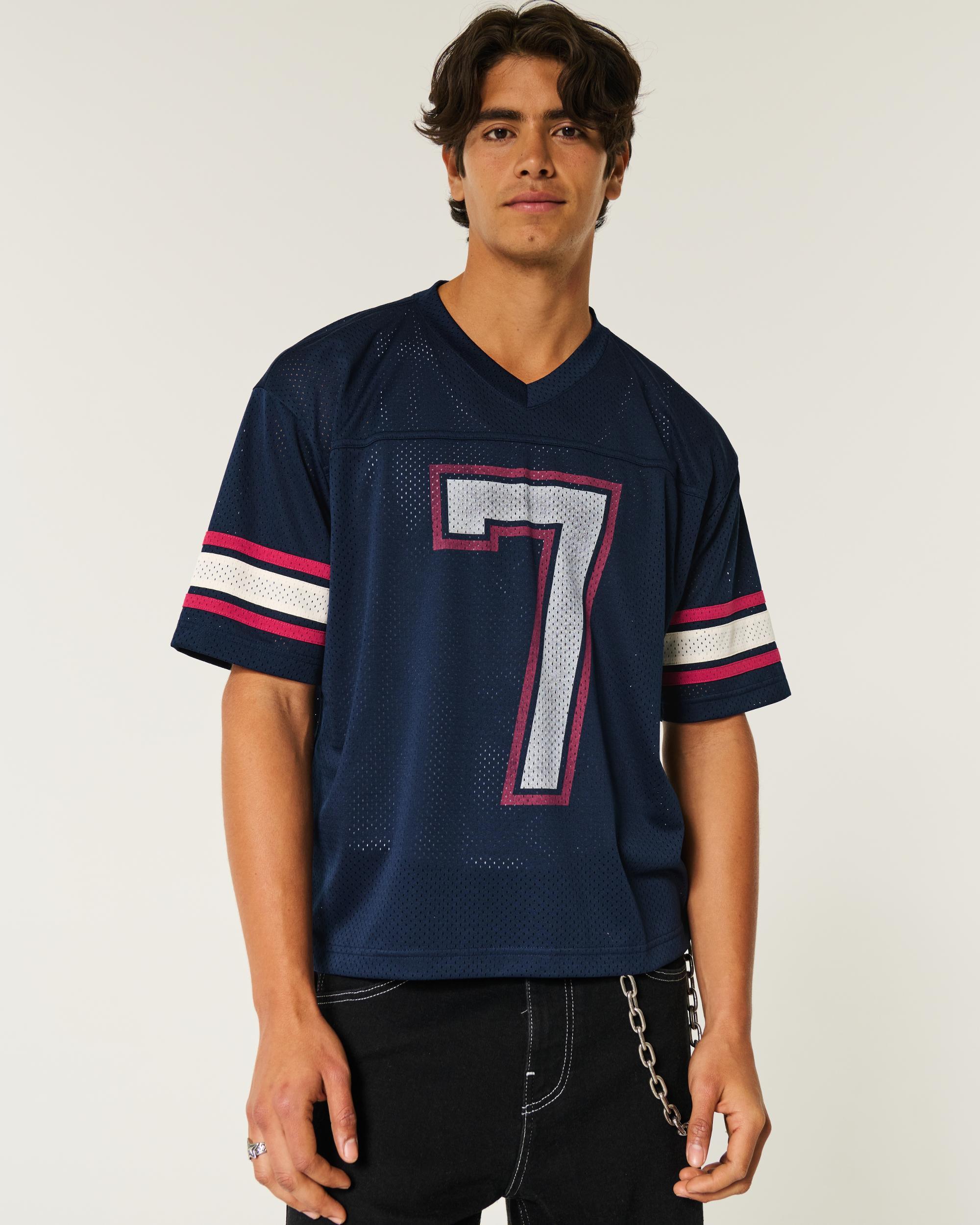 Boxy Crop Mesh Graphic Jersey Product Image