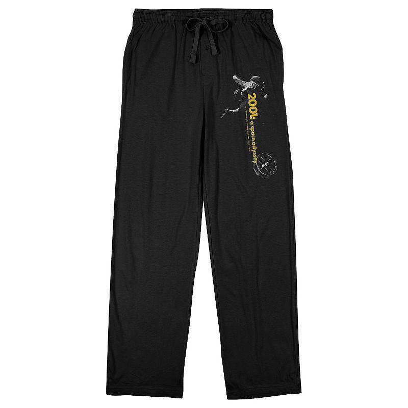 Men's 2001 A Space Odyssey Astronaut Pajama Pants, Size: XXL, Black Product Image