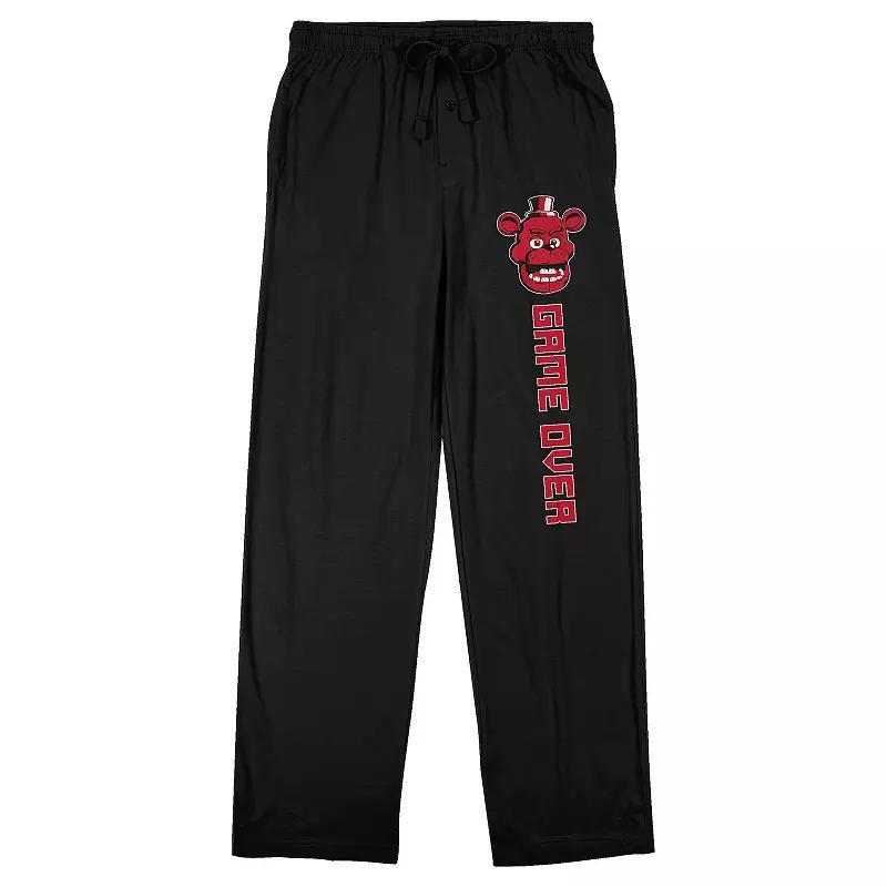 Men's Five Nights At Freddy's Pajama Pants, Size: Medium, Black Product Image