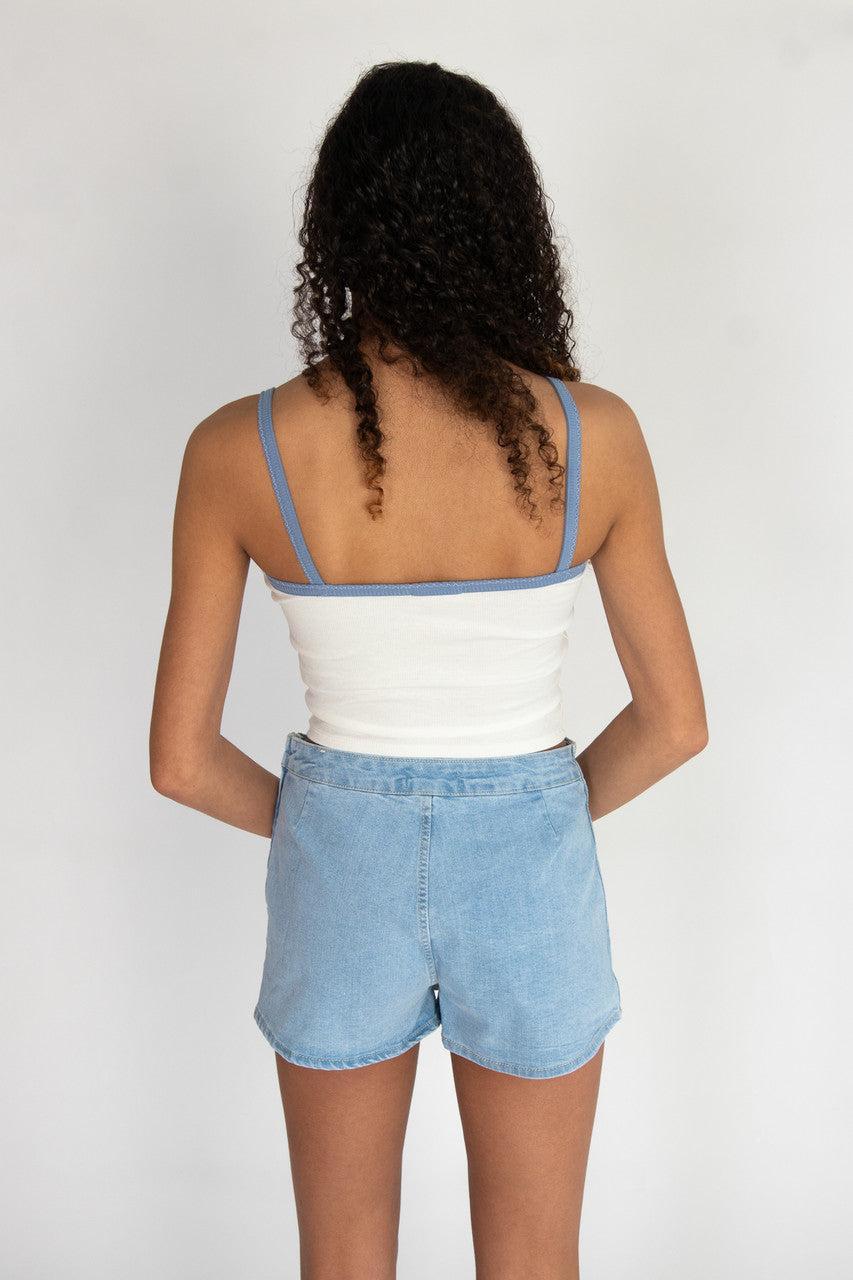 Denim Skort Product Image
