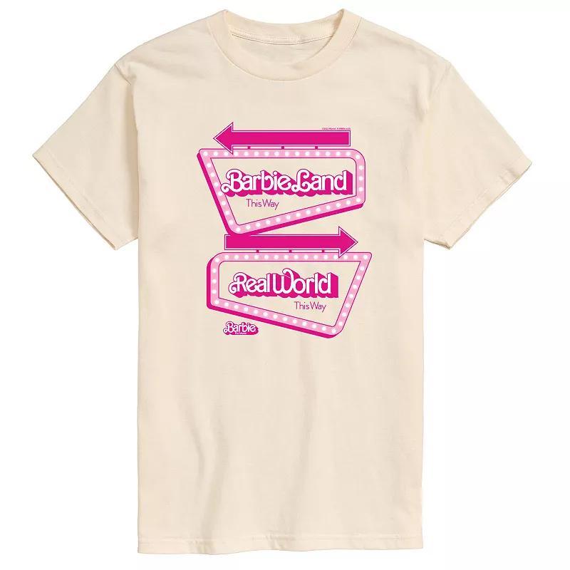 Men's Barbie™ The Movie Barbieland Graphic Tee, Size: Small, Ivory Product Image