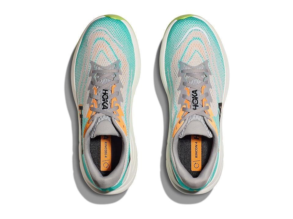 Hoka Men's Rincon 4 (Cosmic Grey/Electric Aqua) Men's Running Shoes Product Image