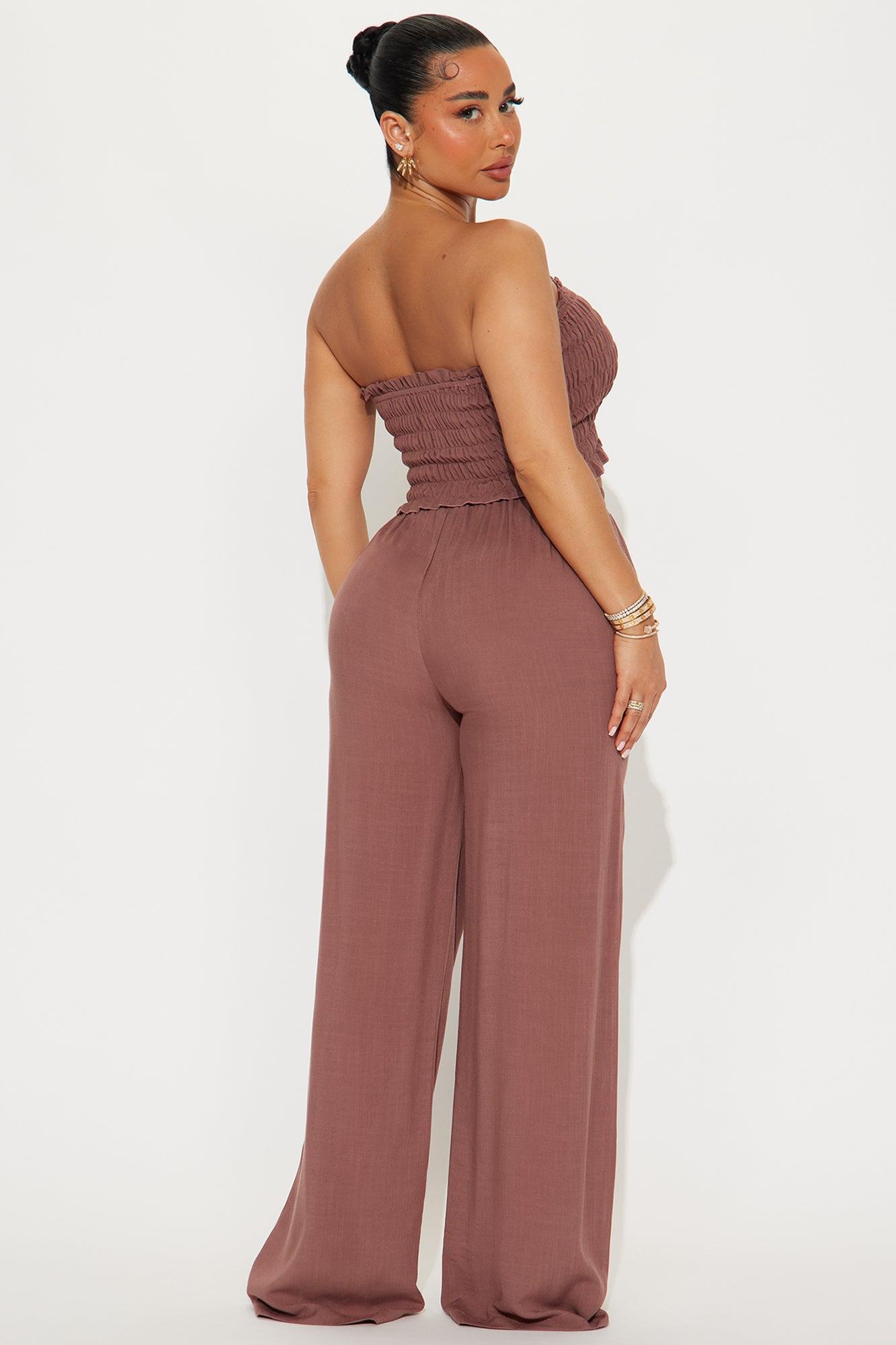 Talia Pant Set - Chocolate Product Image