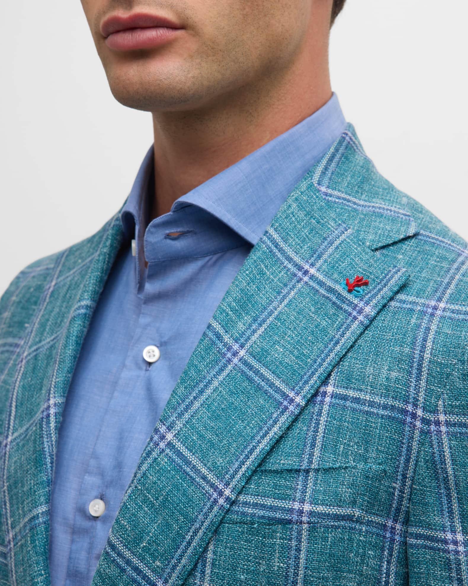 Men's Windowpane Wool-Blend Sport Coat Product Image