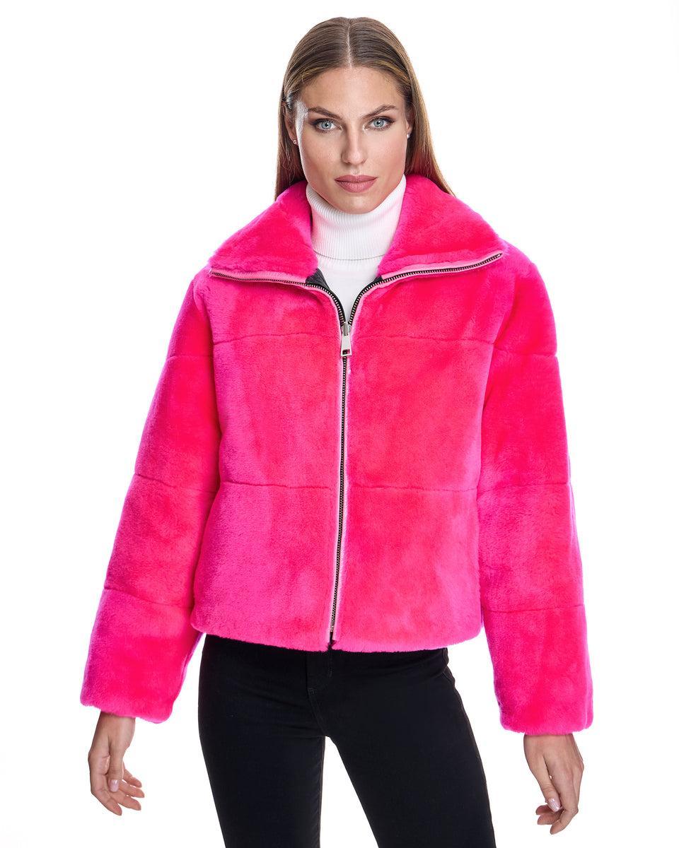 Maximilian  Julia & Stella Shearling Jacket Reversible to Nylon Product Image