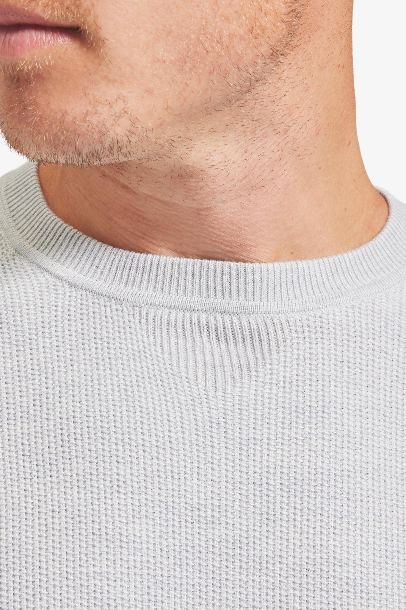 Cassady Sweater- Light Gray Solid Product Image