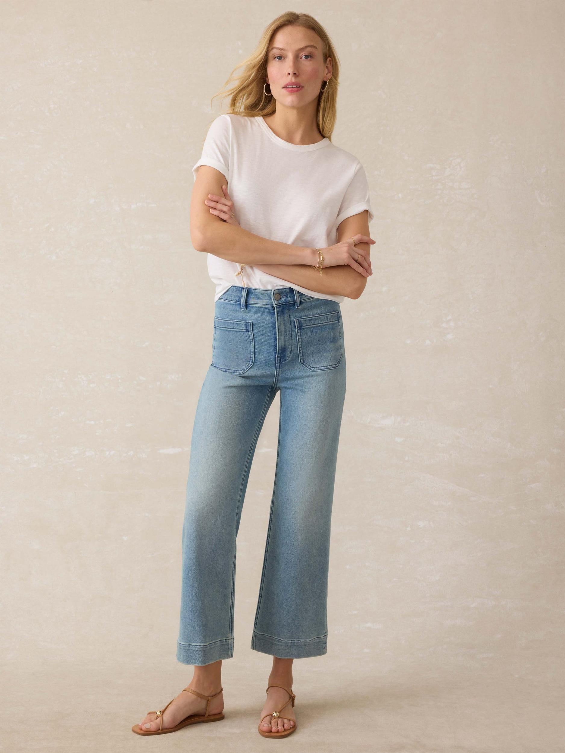Stretch Terry Patch Pocket Ankle Pant - Eastern Shore Wash Product Image