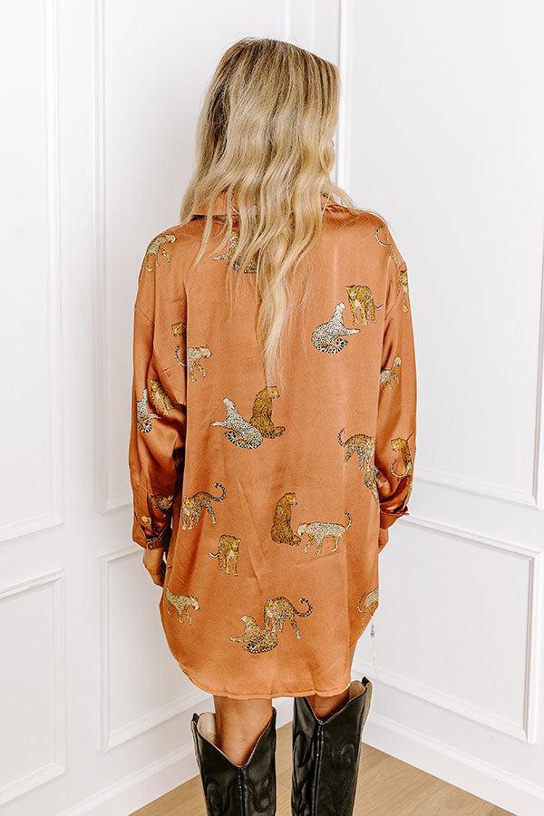 On The PR List Button Up In Rust Product Image