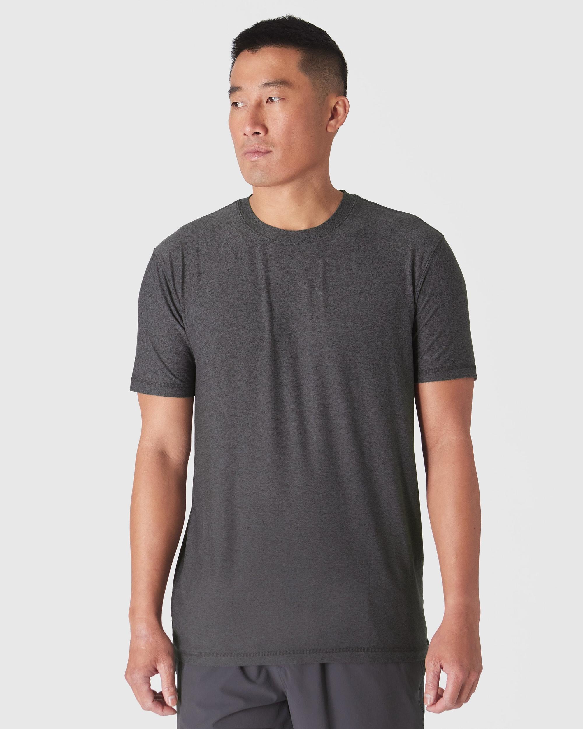 Dark Heather Tempest Active Crew Neck Tee Product Image
