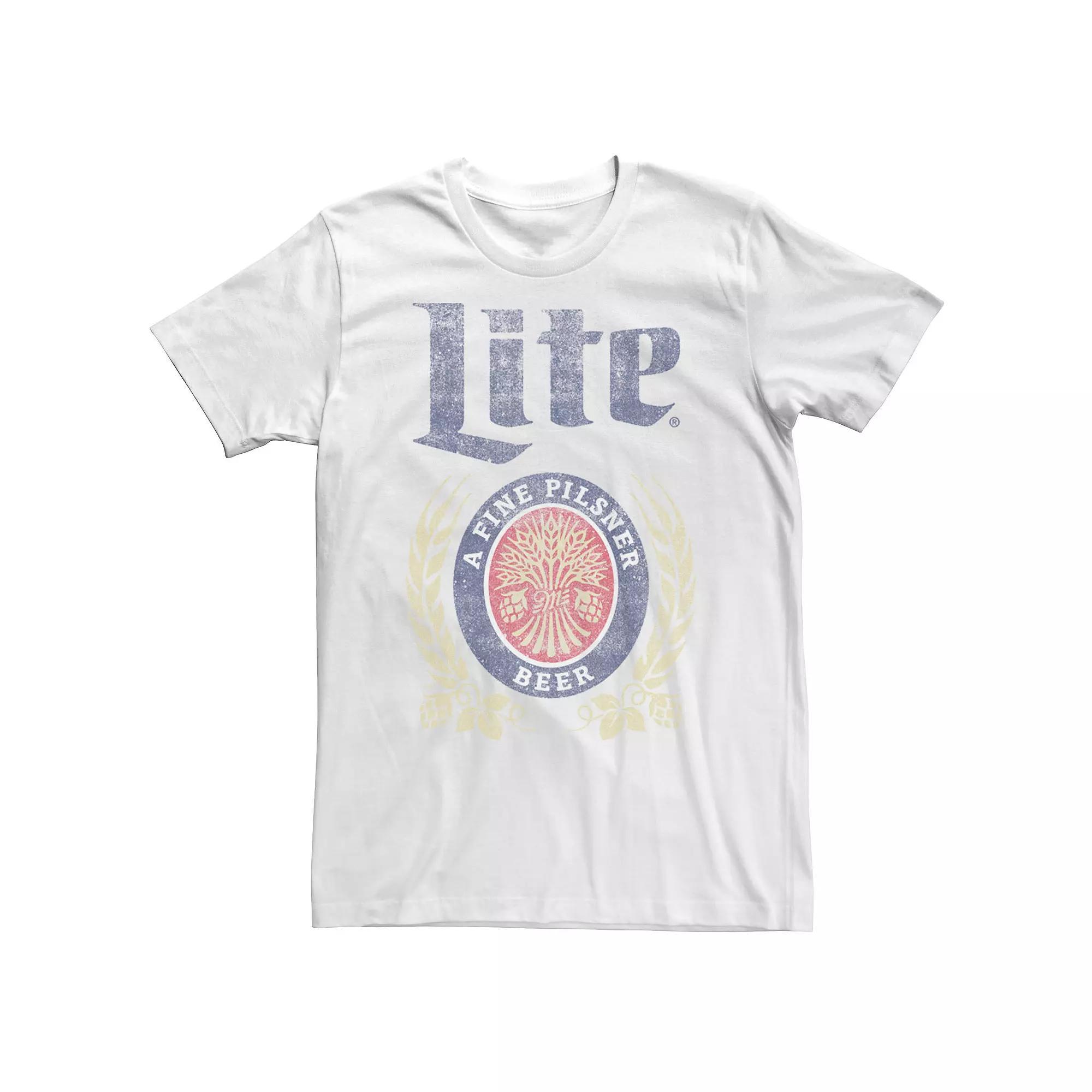 Men's Coors Miller Lite Pilsner Vintage Craft Logo Tee,  Product Image