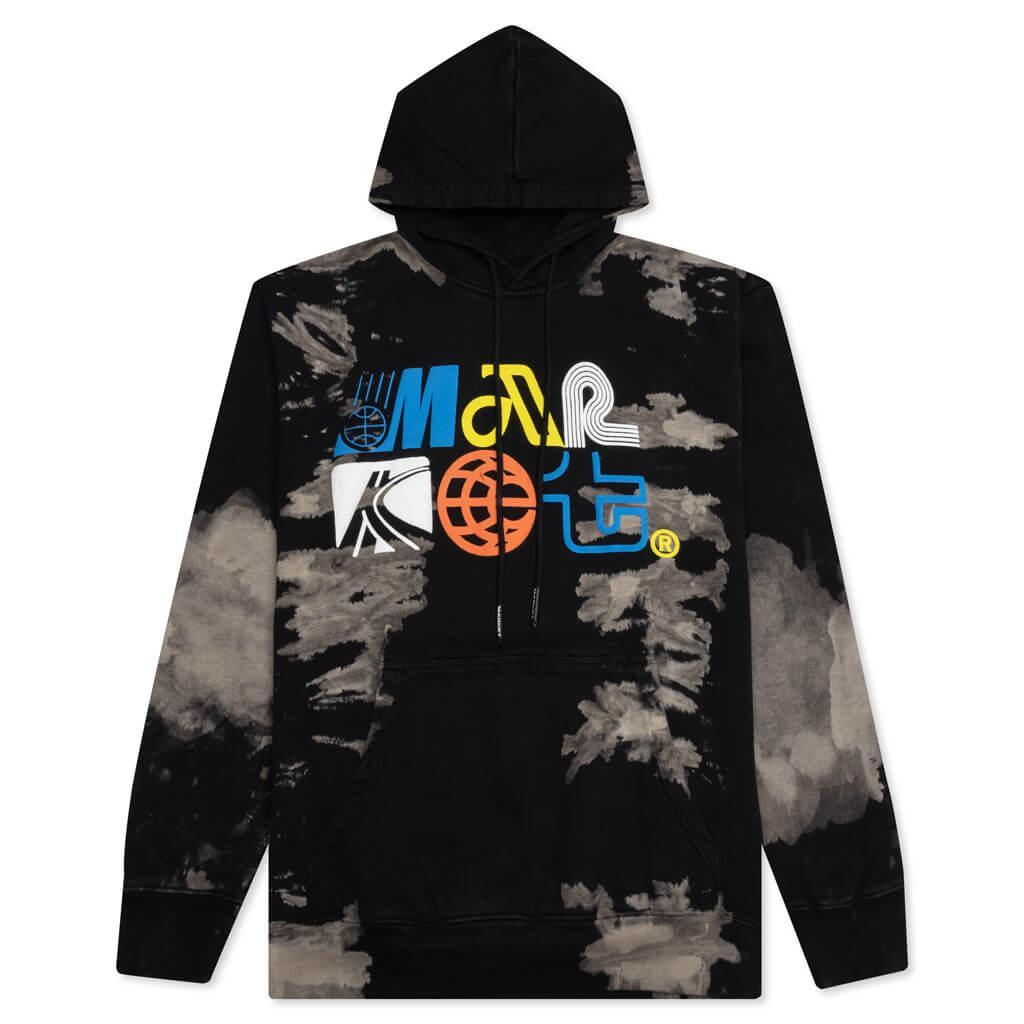 Air Transit Puff Tie-Dye Hoodie - Bleach Male Product Image