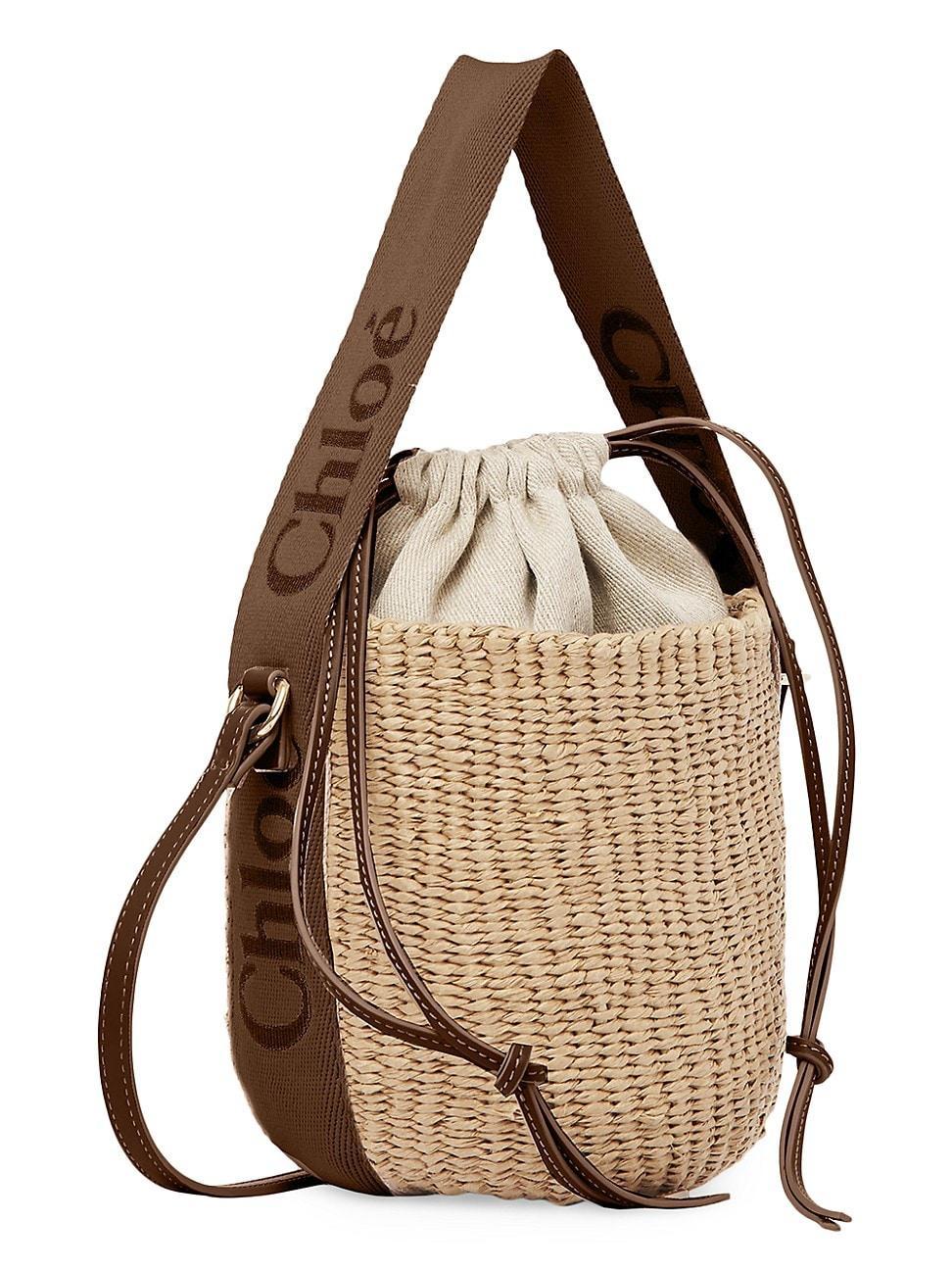 Womens Woody Woven Basket Tote Bag Product Image