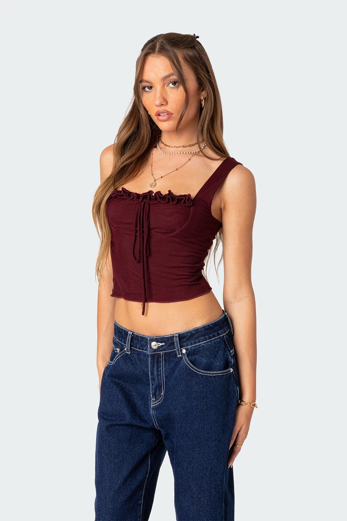 Aurelia Bustier Mesh Top Product Image