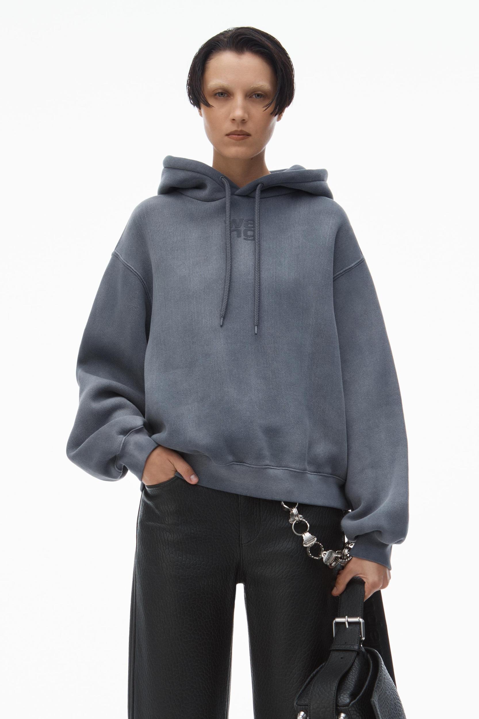 Puff Logo Hoodie In Structured Terry Product Image