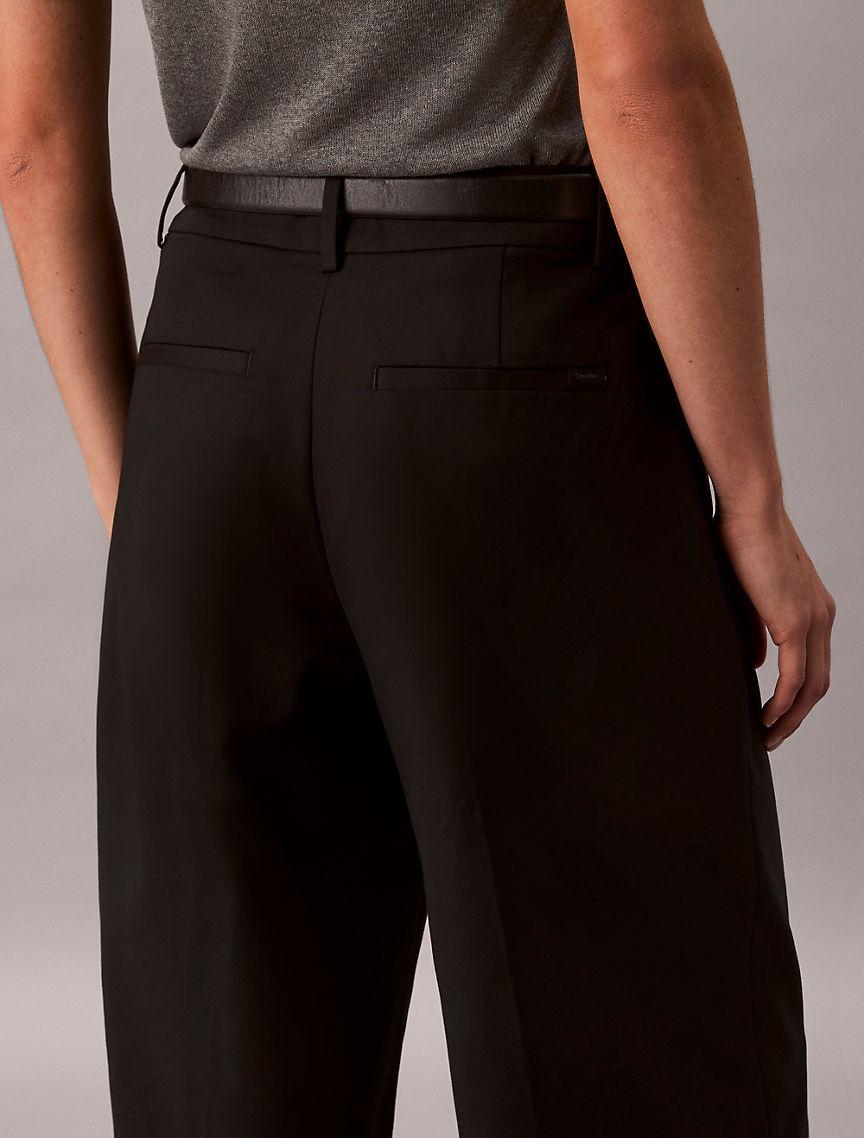 Wide Leg Cropped Chino Pant Product Image