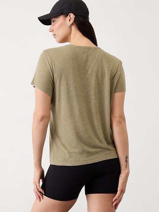 Getaway Linen Blend Tee Product Image