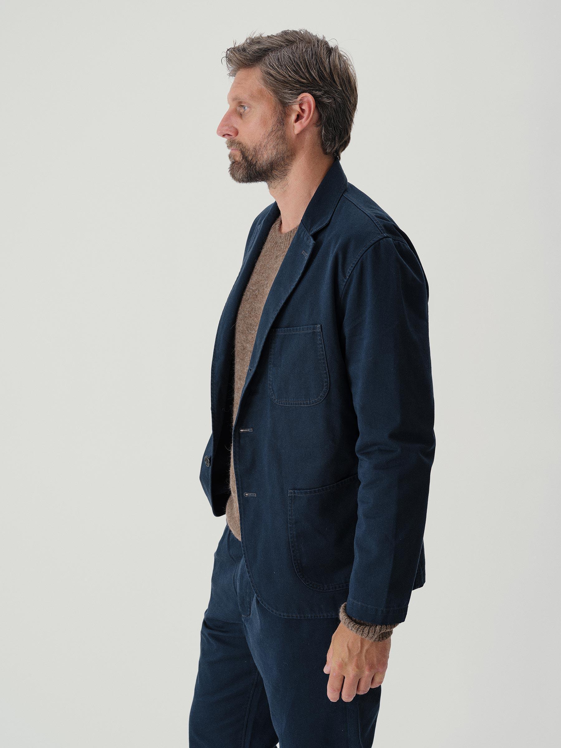 Space Blue Shuttle Sateen Carry On Jacket Product Image