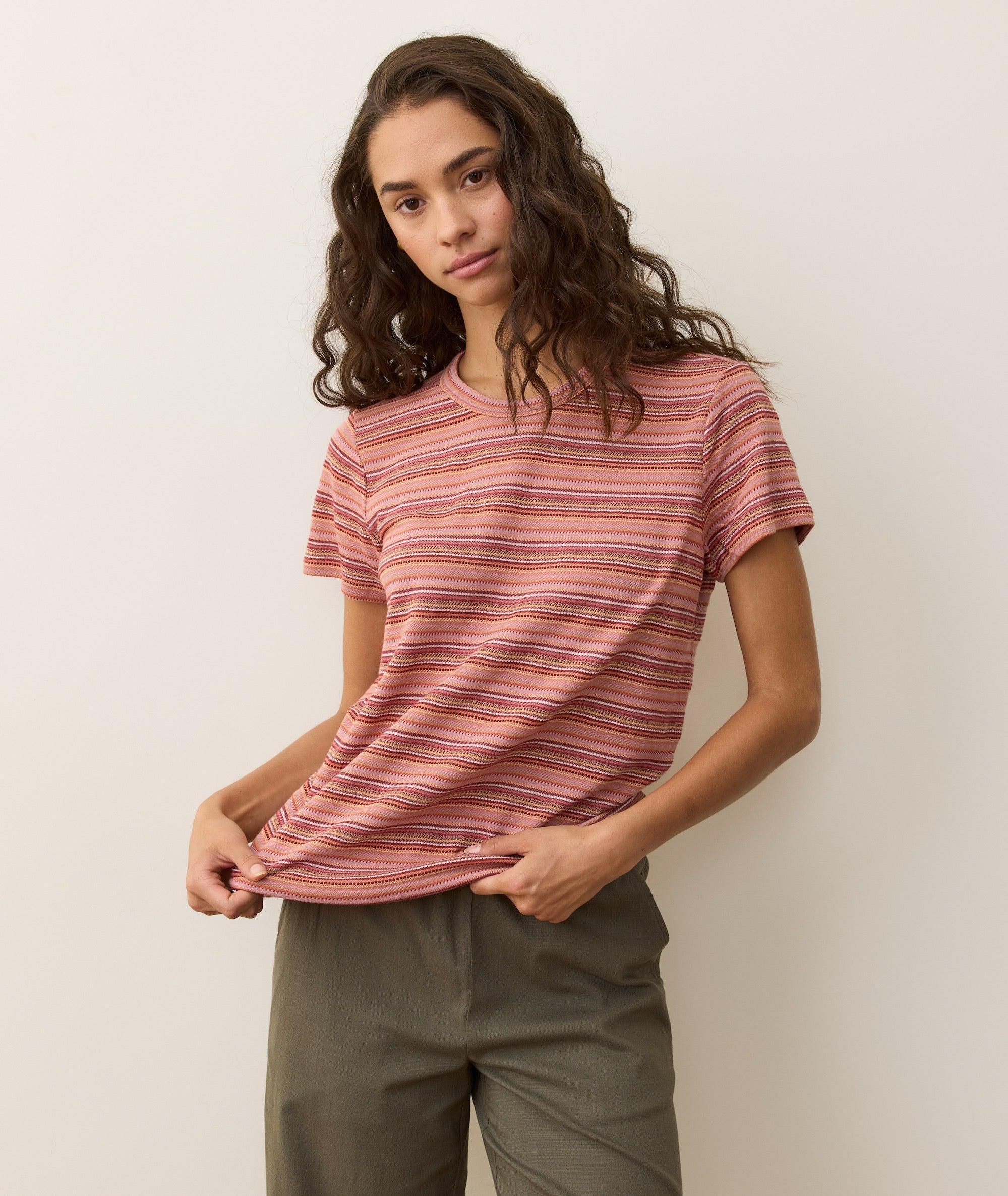 Jacquard Stripe Tee Product Image