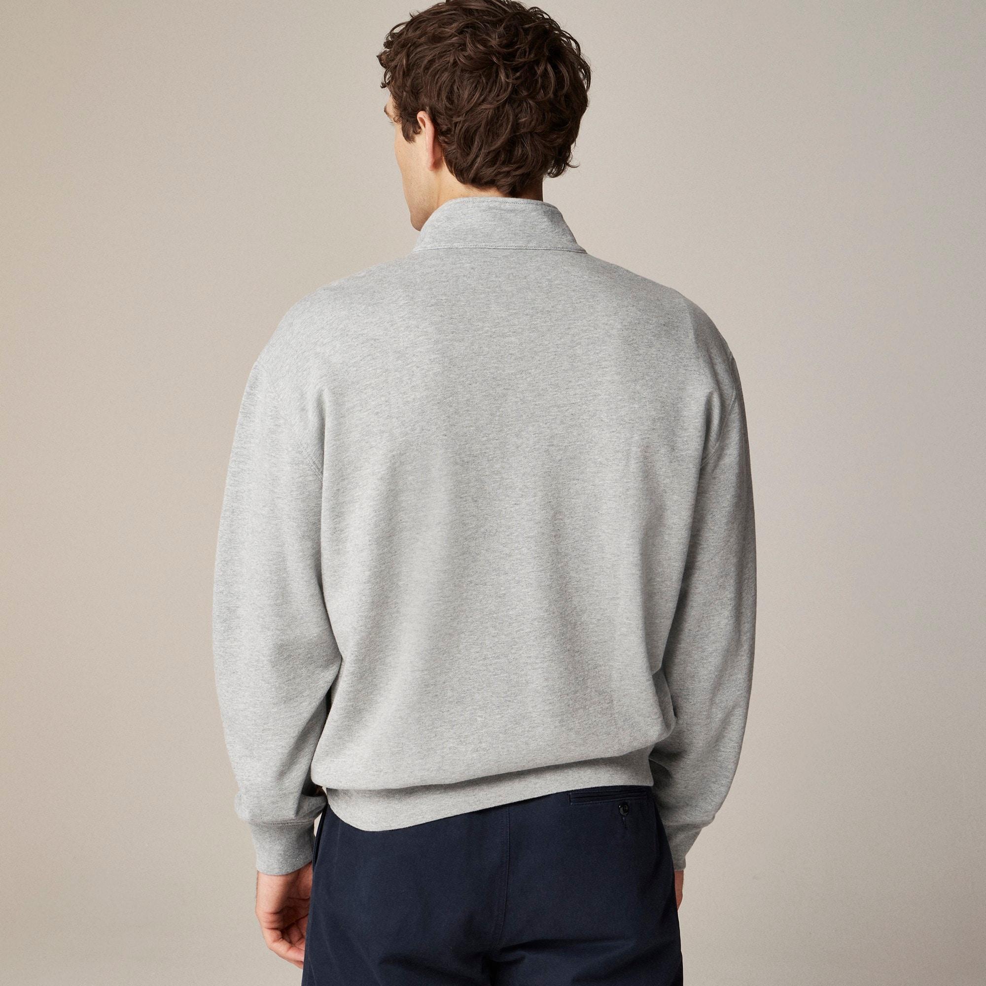 Relaxed-fit lightweight french terry quarter-zip sweatshirt Product Image