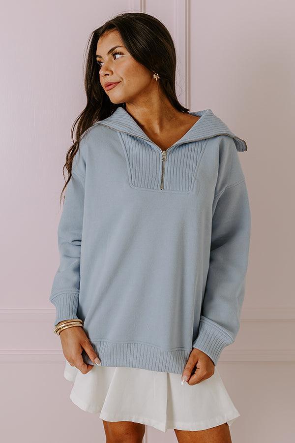 Fresh Breeze Sweatshirt in Sky Blue Product Image