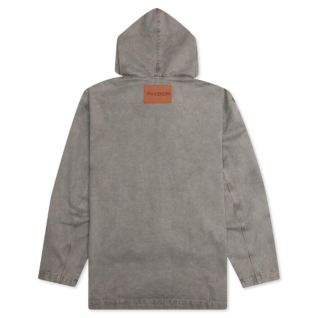 Garment Dye Hoodie - Grey Male Product Image