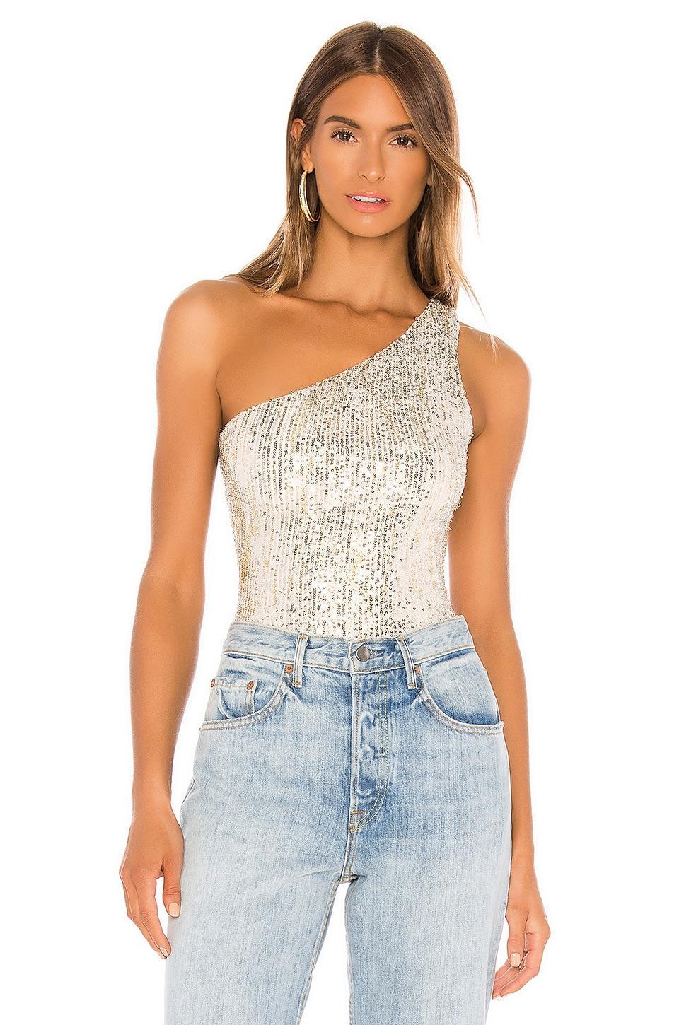 Remi One Shoulder Bodysuit superdown Product Image