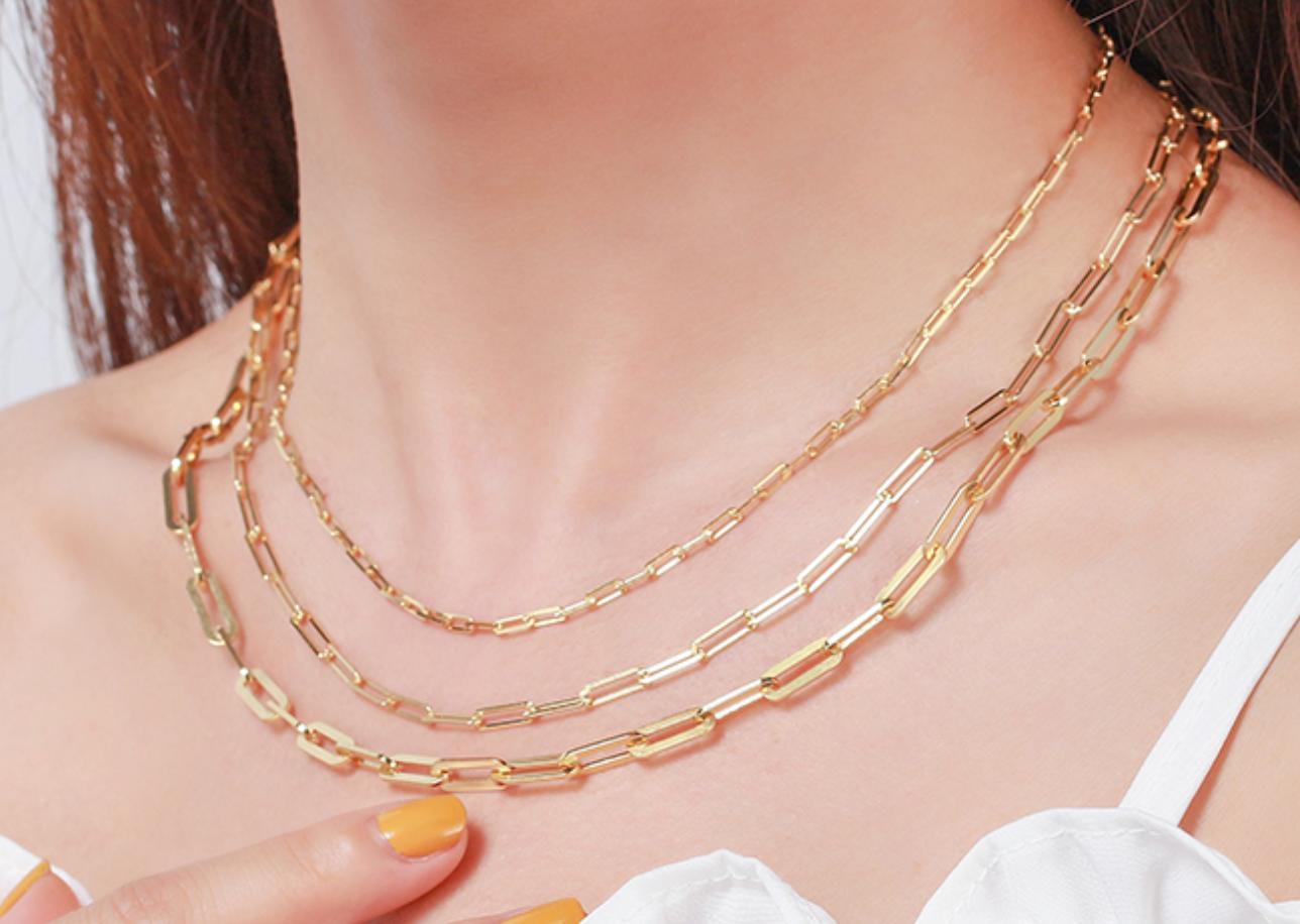 X Diamond Cut Rope Chain Gold Product Image