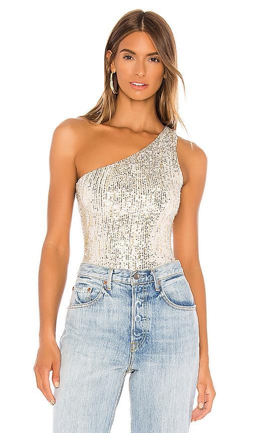 Remi One Shoulder Bodysuit superdown Product Image