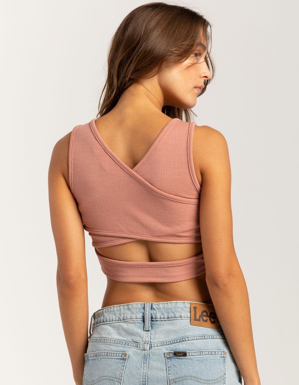 ROXY Good Keepsake Womens Crop Top - BLUE Product Image