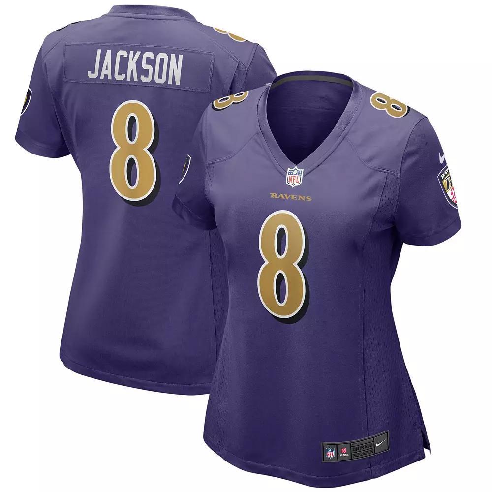 Women's Nike Lamar Jackson Purple Baltimore Ravens Alternate Game Player Jersey,  Product Image