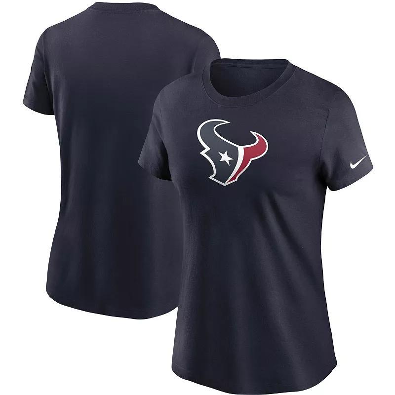 Womens Nike Houston Texans Logo Essential T-Shirt Blue Product Image