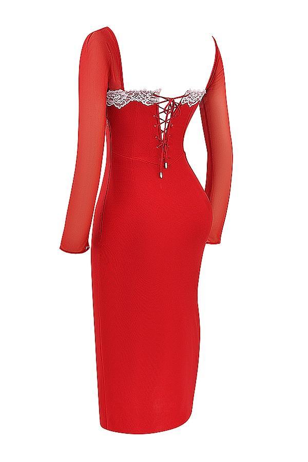 Seraphina  scarlet corset dress Product Image