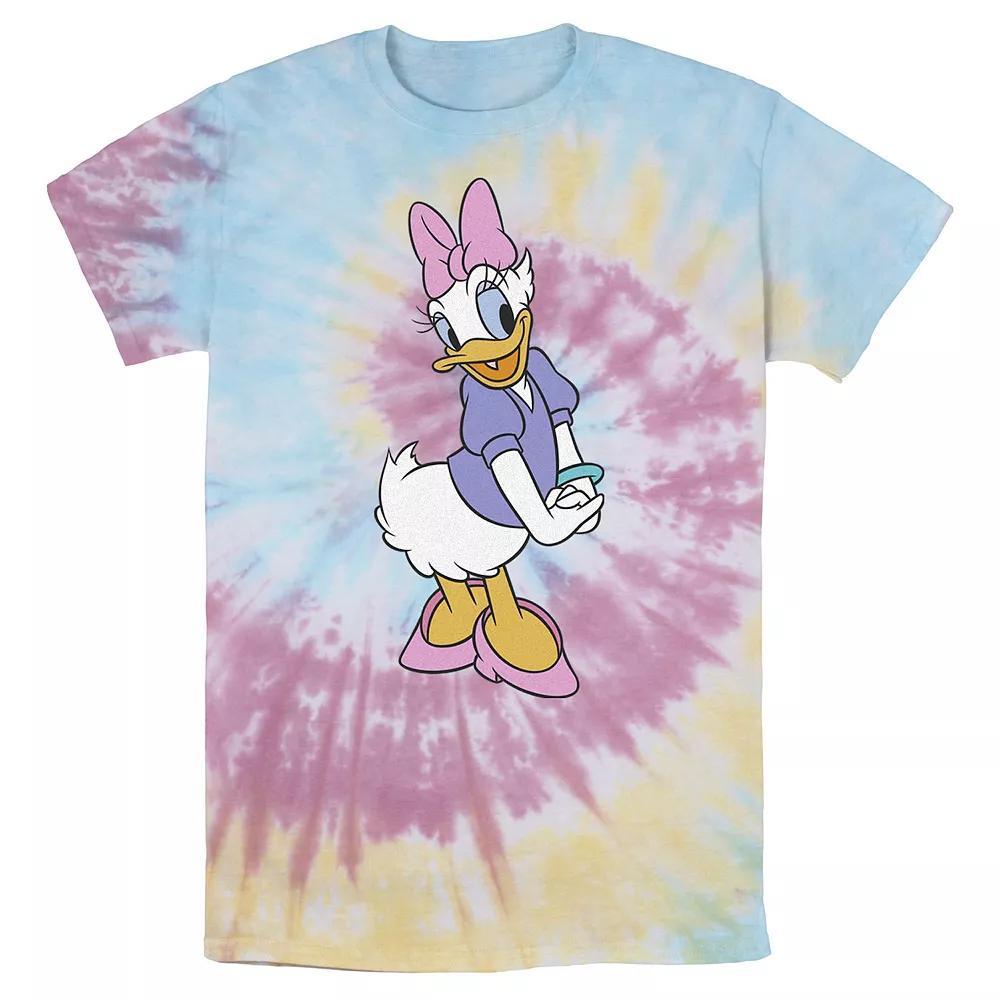 Disney's Daisy Duck Men's Traditional Pose Wash Tee, Size: XL, White Blue Product Image