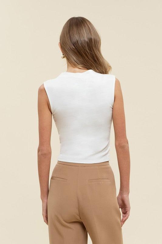 Mockneck Cropped Tanks Product Image