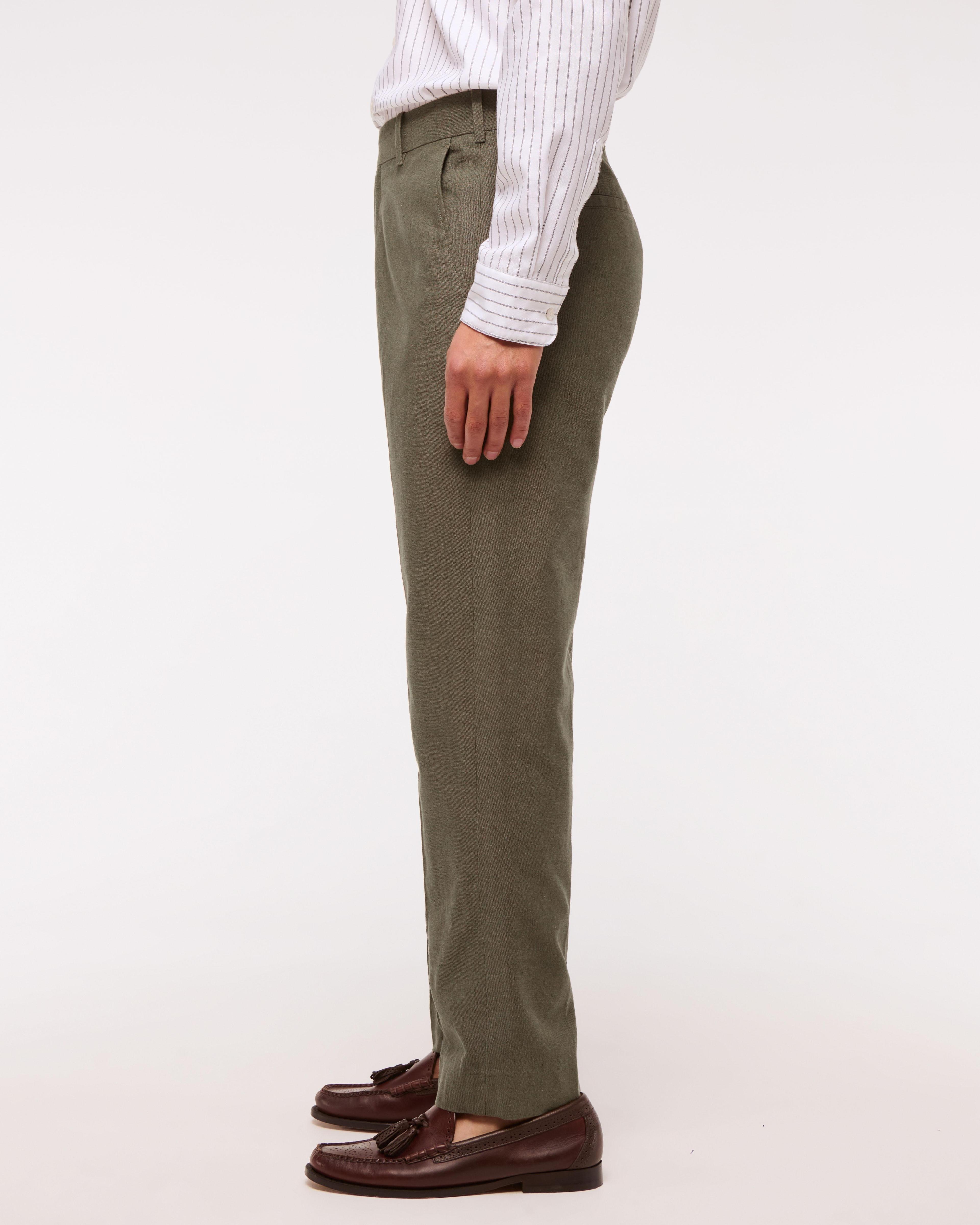 The A&F Collins Linen-Blend Suit Pant Product Image