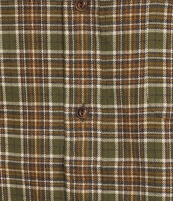 Cremieux Blue Label Washed Flannel Plaid Long Sleeve Woven Shirt Product Image