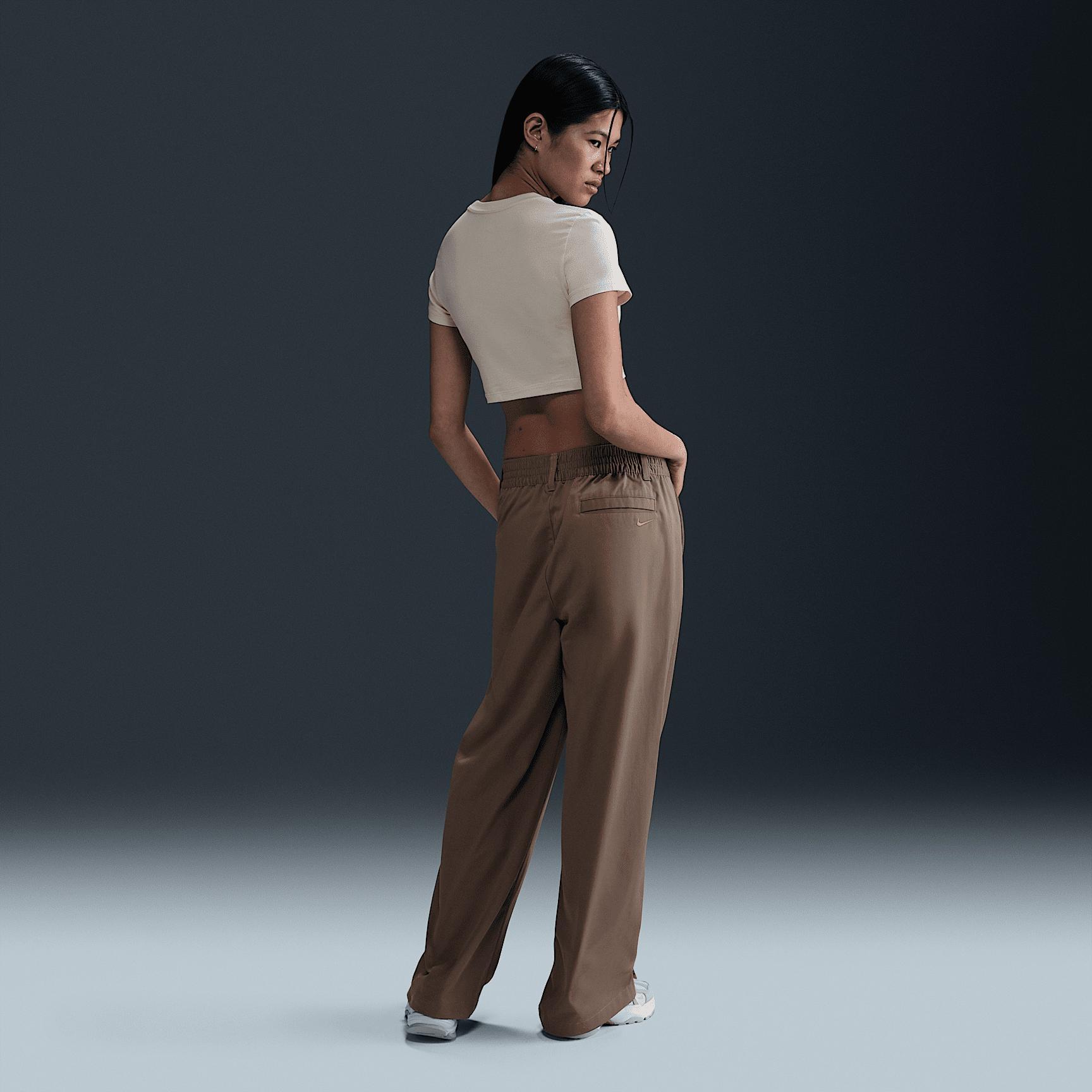 Nike Sportswear Collection Women's Mid-Rise Twill Trousers Product Image