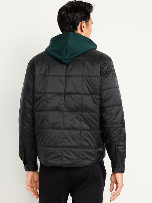 Water-Resistant Quilted Shacket Product Image