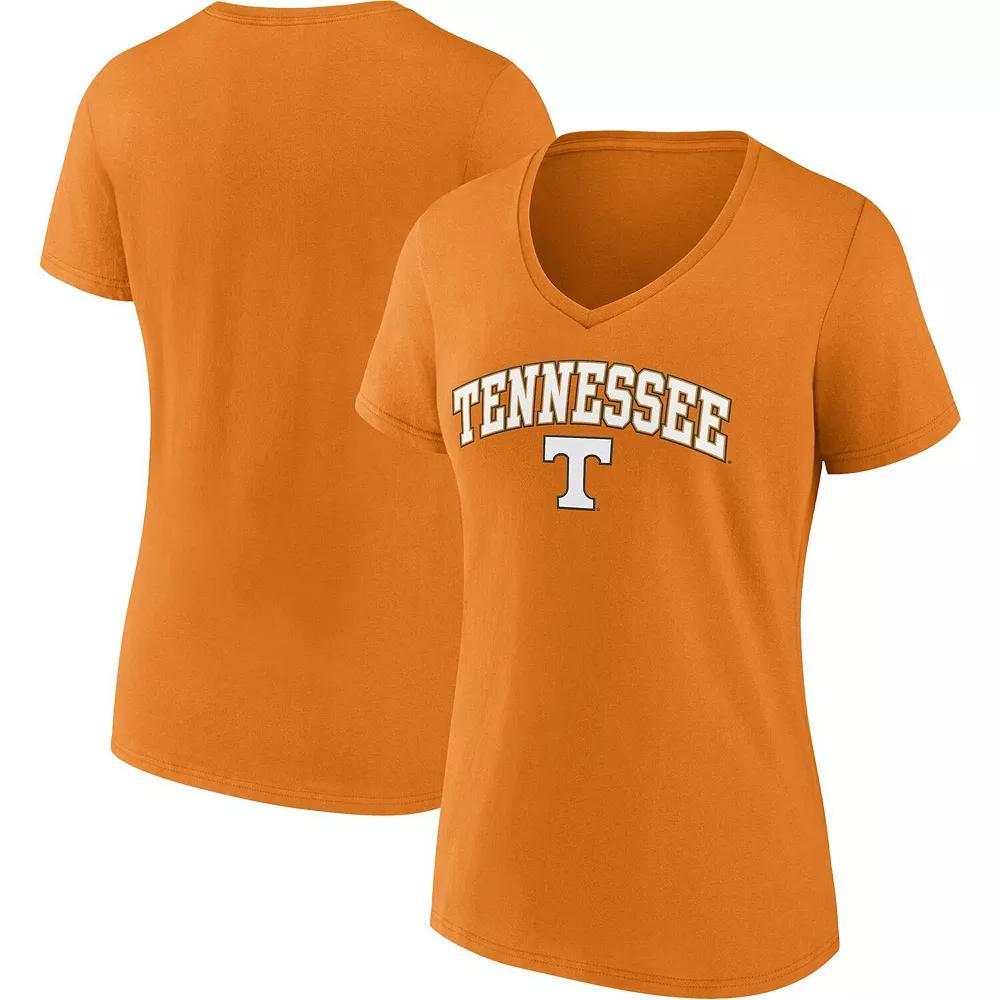 Women's Fanatics Branded Tennessee Orange Tennessee Volunteers Evergreen Campus V-Neck T-Shirt, Size: 3XL Product Image