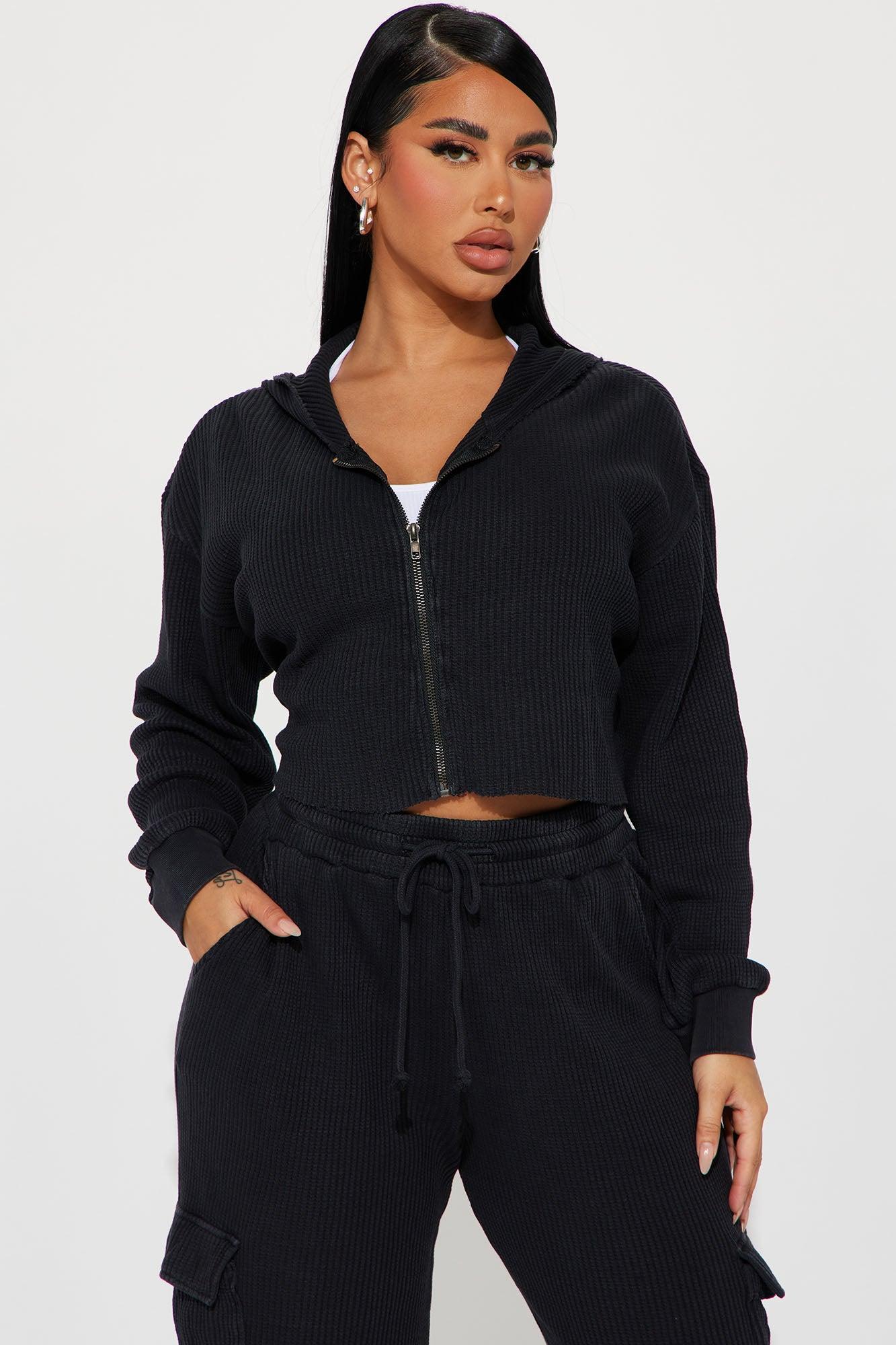 Blair Thermal Pant Set - Black Product Image