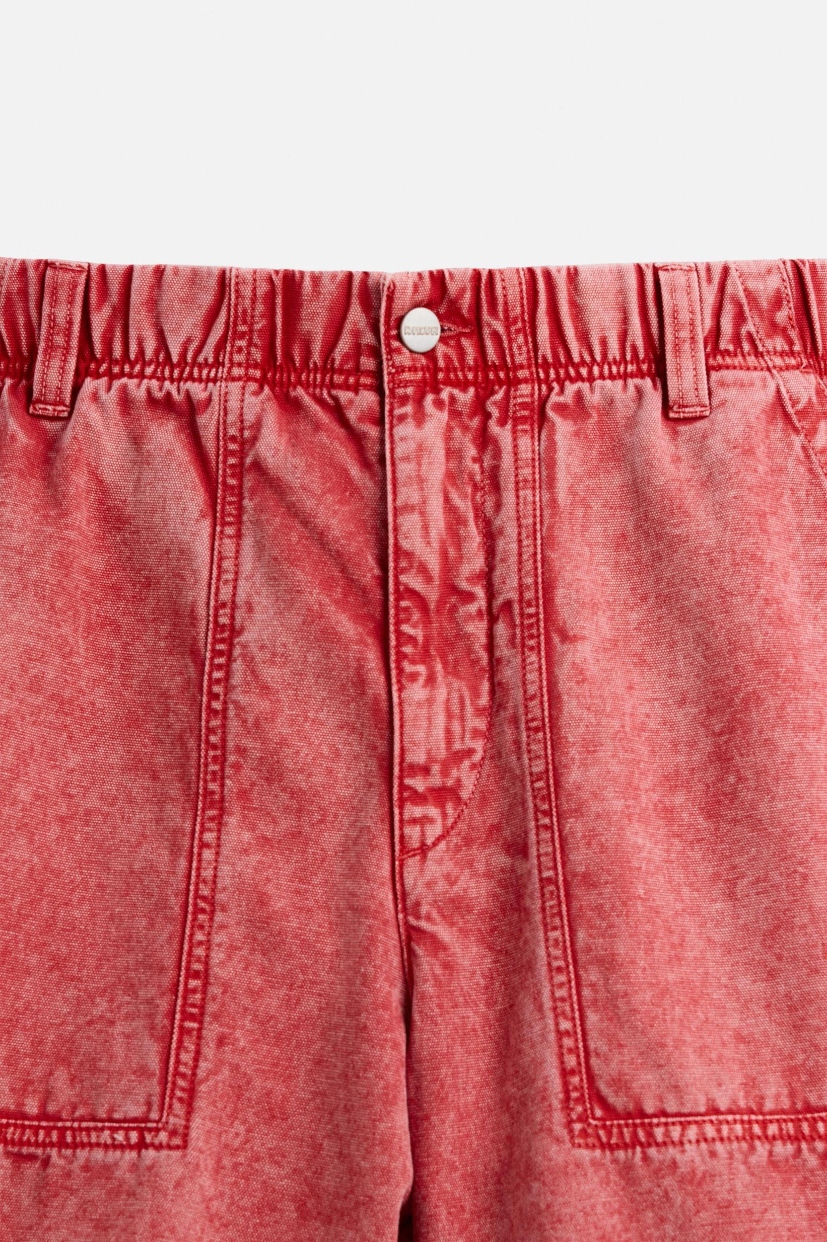 WASHED RELAXED FIT BERMUDA SHORTS Product Image