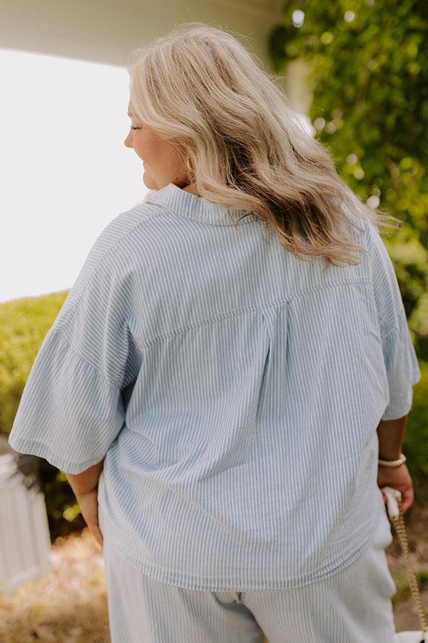 Coastal Dreams Chambray Button Up Curves Product Image