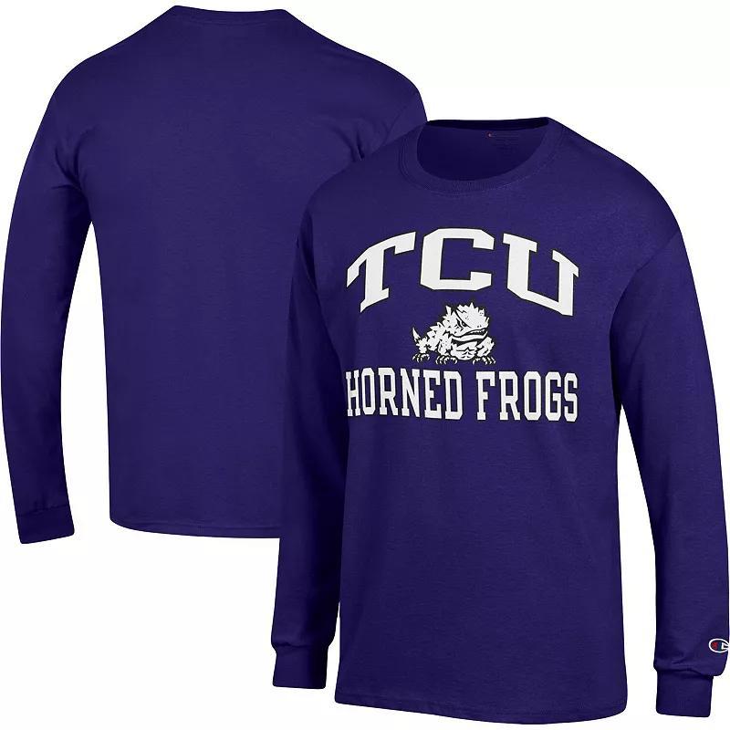 Mens Champion TCU Horned Frogs High Motor Long Sleeve T-Shirt Product Image