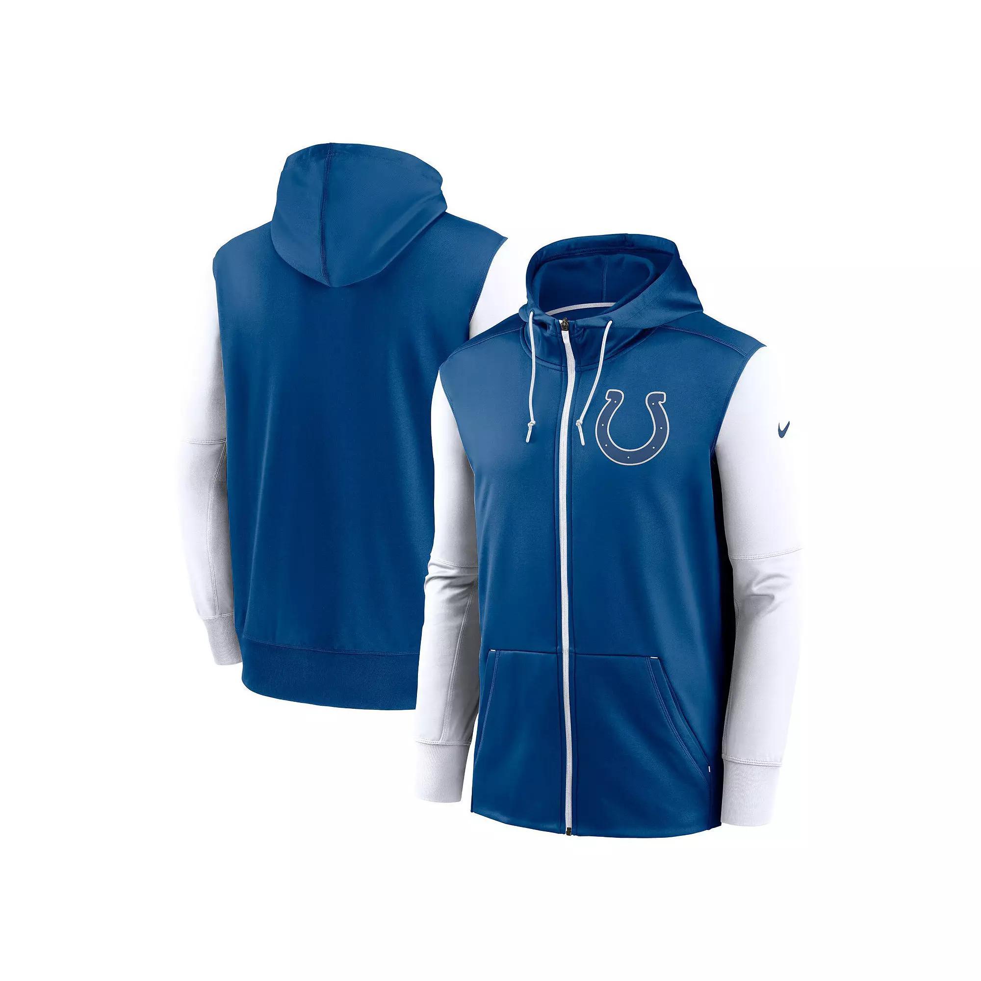 Men's Nike Royal Indianapolis Colts Performance Full-Zip Hoodie,  Product Image