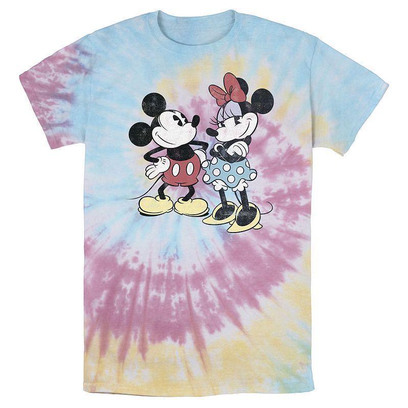 Disneys Mickey & Minnie Mouse Retro Friends Wash Tee, Mens Product Image