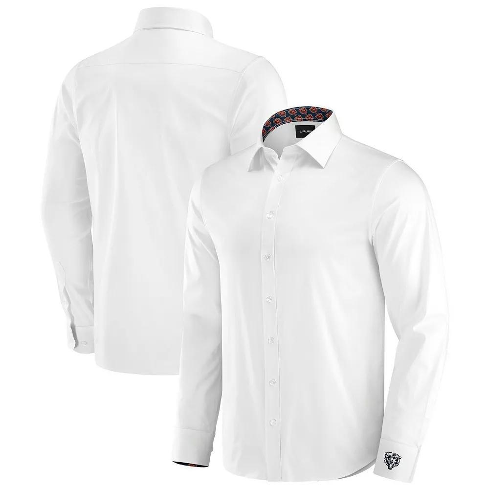 Men's J. Palmer White Las Vegas Raiders Man-In-Motion Long Sleeve Button-Up Dress Shirt,  Product Image